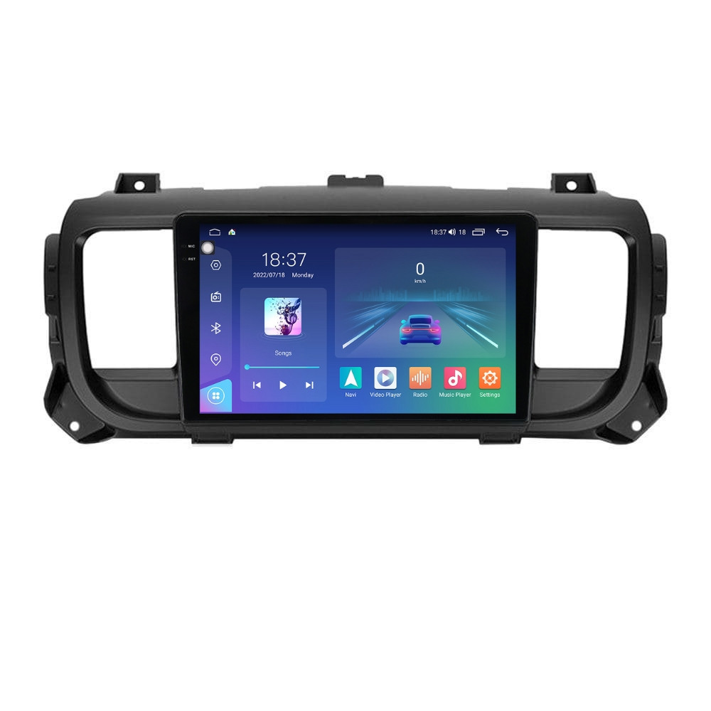 Navigatie dedicata cu Android Toyota Proace dupa 2016, 4GB RAM, Radio GPS Dual Zone, Display 2K QLED 9.5" Touchscreen, Internet Wi-Fi si slot SIM 4G, Bluetooth, MirrorLink, USB