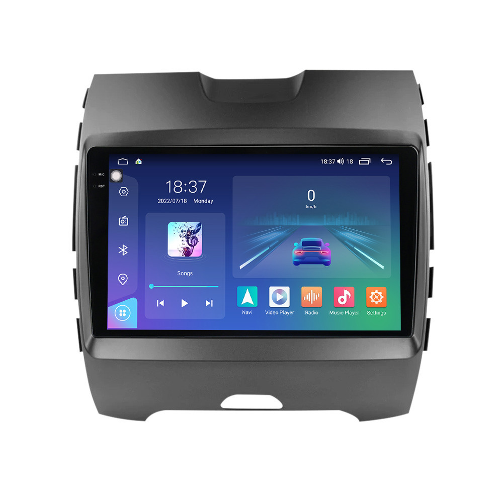 Navigatie dedicata cu Android Ford Edge 2016 - 2021, 4GB RAM, Radio GPS Dual Zone, Display 2K QLED 9.5" Touchscreen, Internet Wi-Fi si slot SIM 4G, Bluetooth, MirrorLink, USB