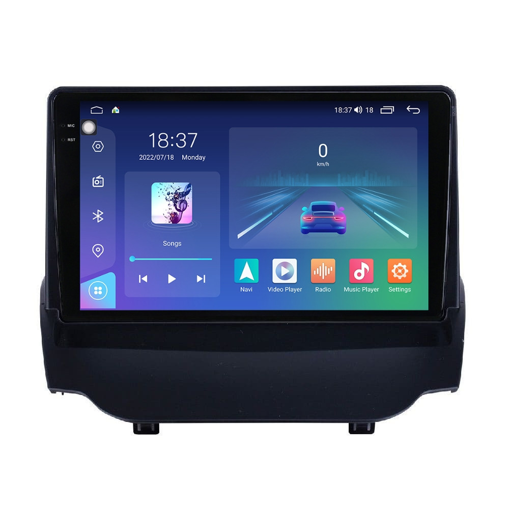 Navigatie dedicata cu Android Ford Ecosport 2012 - 2018, 4GB RAM, Radio GPS Dual Zone, Display 2K QLED 9.5" Touchscreen, Internet Wi-Fi si slot SIM 4G, Bluetooth, MirrorLink, USB