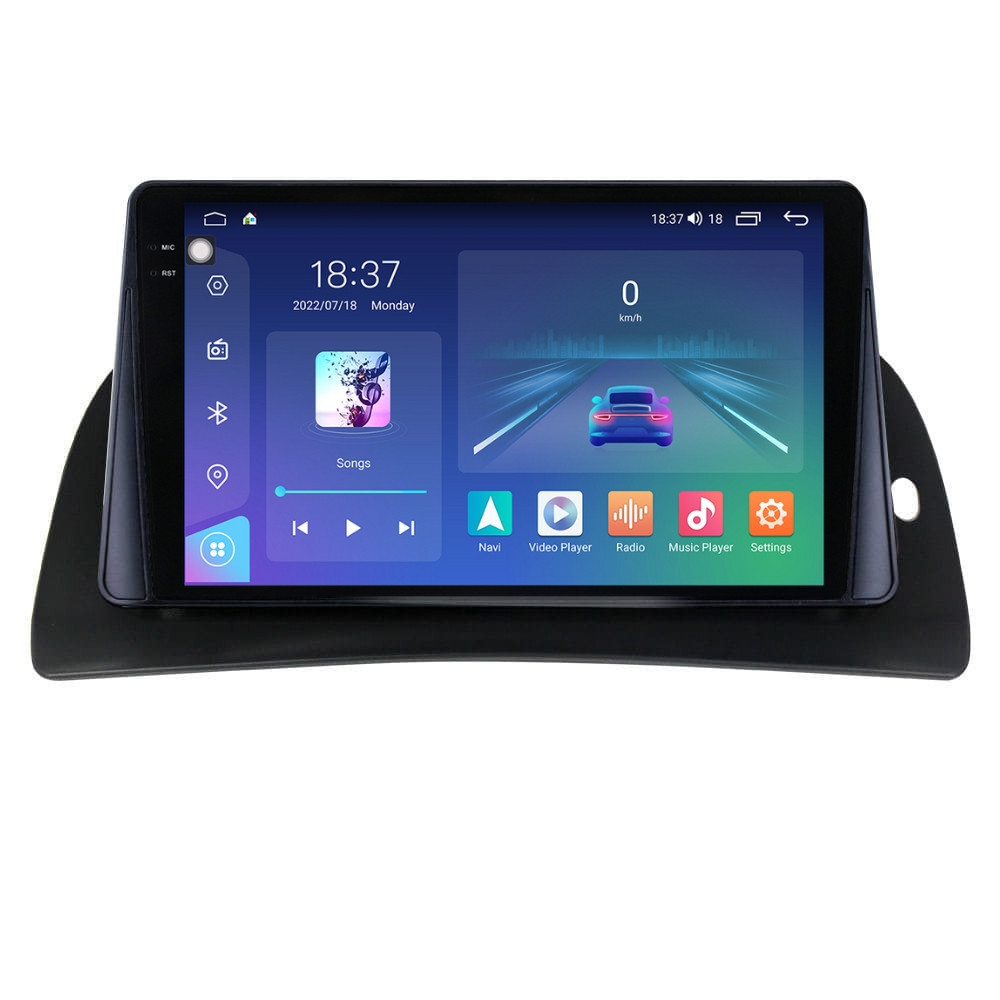 Navigatie dedicata cu Android Renault Kangoo II 2008 - 2021, 4GB RAM, Radio GPS Dual Zone, Display 2K QLED 9.5" Touchscreen, Internet Wi-Fi si slot SIM 4G, Bluetooth, MirrorLink, USB