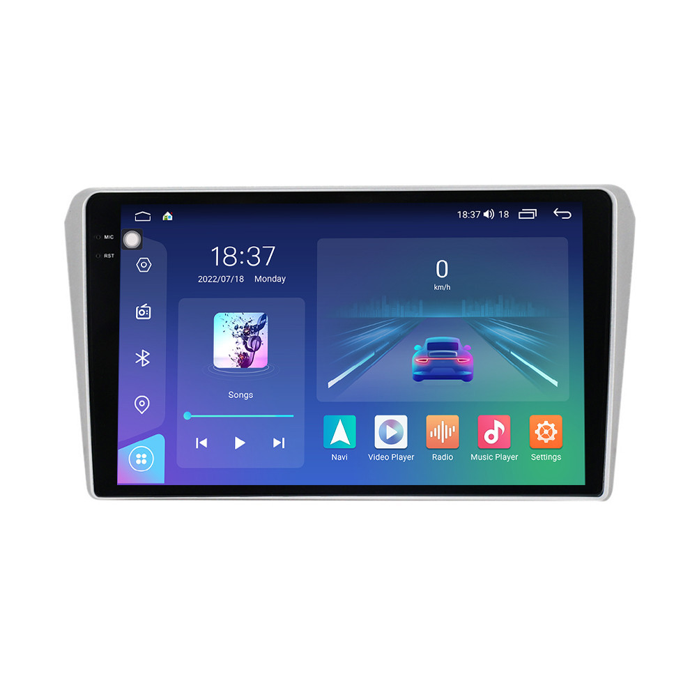 Navigatie dedicata cu Android Toyota Avensis T25 2003 - 2009, 4GB RAM, Radio GPS Dual Zone, Display 2K QLED 9.5" Touchscreen, Internet Wi-Fi si slot SIM 4G, Bluetooth, MirrorLink, USB