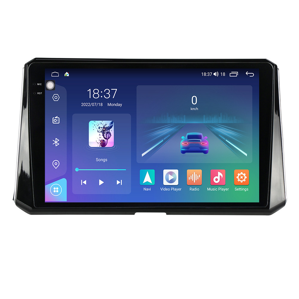 Navigatie dedicata cu Android Toyota Corolla E21 dupa 2019, 4GB RAM, Radio GPS Dual Zone, Display 2K QLED 10.36" Touchscreen, Internet Wi-Fi si slot SIM 4G, Bluetooth, MirrorLink, USB