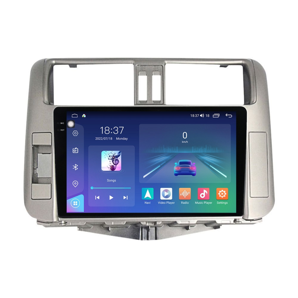 Navigatie dedicata cu Android Toyota Land Cruiser Prado J150 2009 - 2013, 4GB RAM, Radio GPS Dual Zone, Display 2K QLED 9.5" Touchscreen, Internet Wi-Fi si slot SIM 4G, Bluetooth, MirrorLink, USB