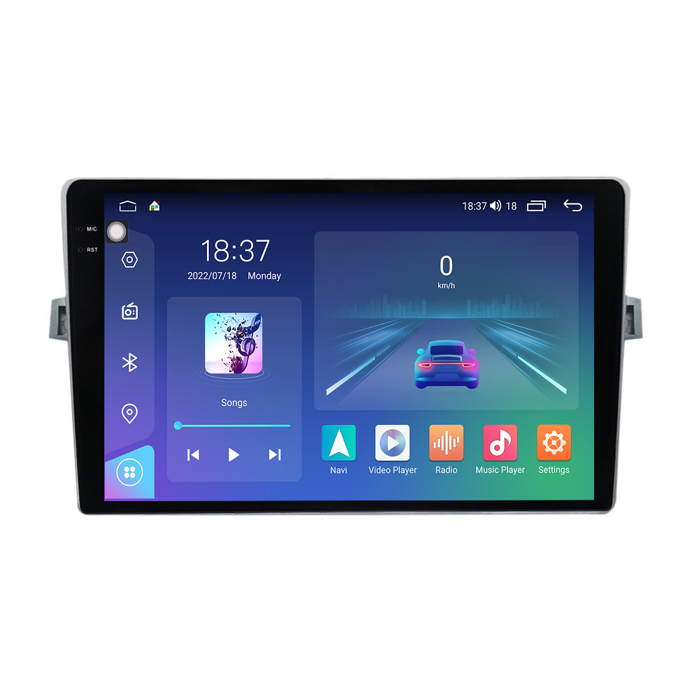 Navigatie dedicata cu Android Toyota Verso 2009 - 2018, 4GB RAM, Radio GPS Dual Zone, Display 2K QLED 9.5" Touchscreen, Internet Wi-Fi si slot SIM 4G, Bluetooth, MirrorLink, USB