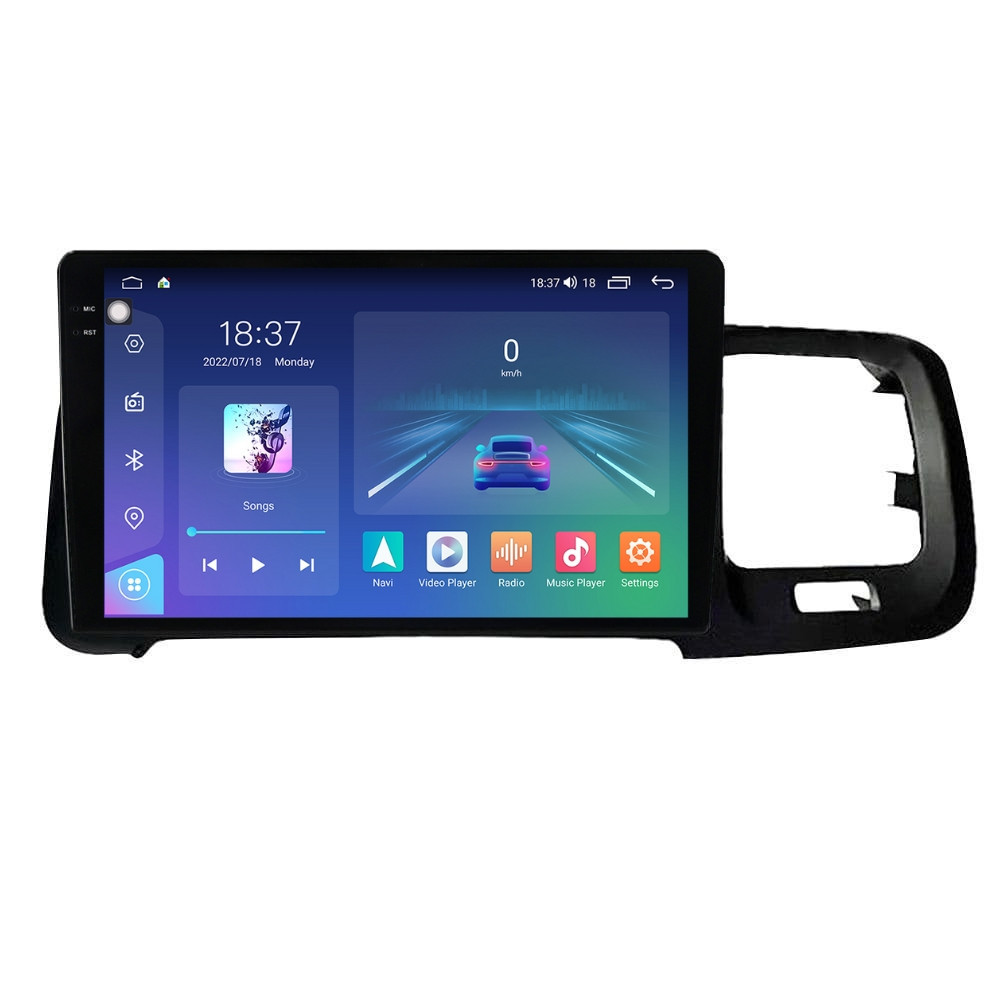 Navigatie dedicata cu Android Volvo S60 II / V60 I 2010 - 2014, 4GB RAM, Radio GPS Dual Zone, Display 2K QLED 9.5" Touchscreen, Internet Wi-Fi si slot SIM 4G, Bluetooth, MirrorLink, USB