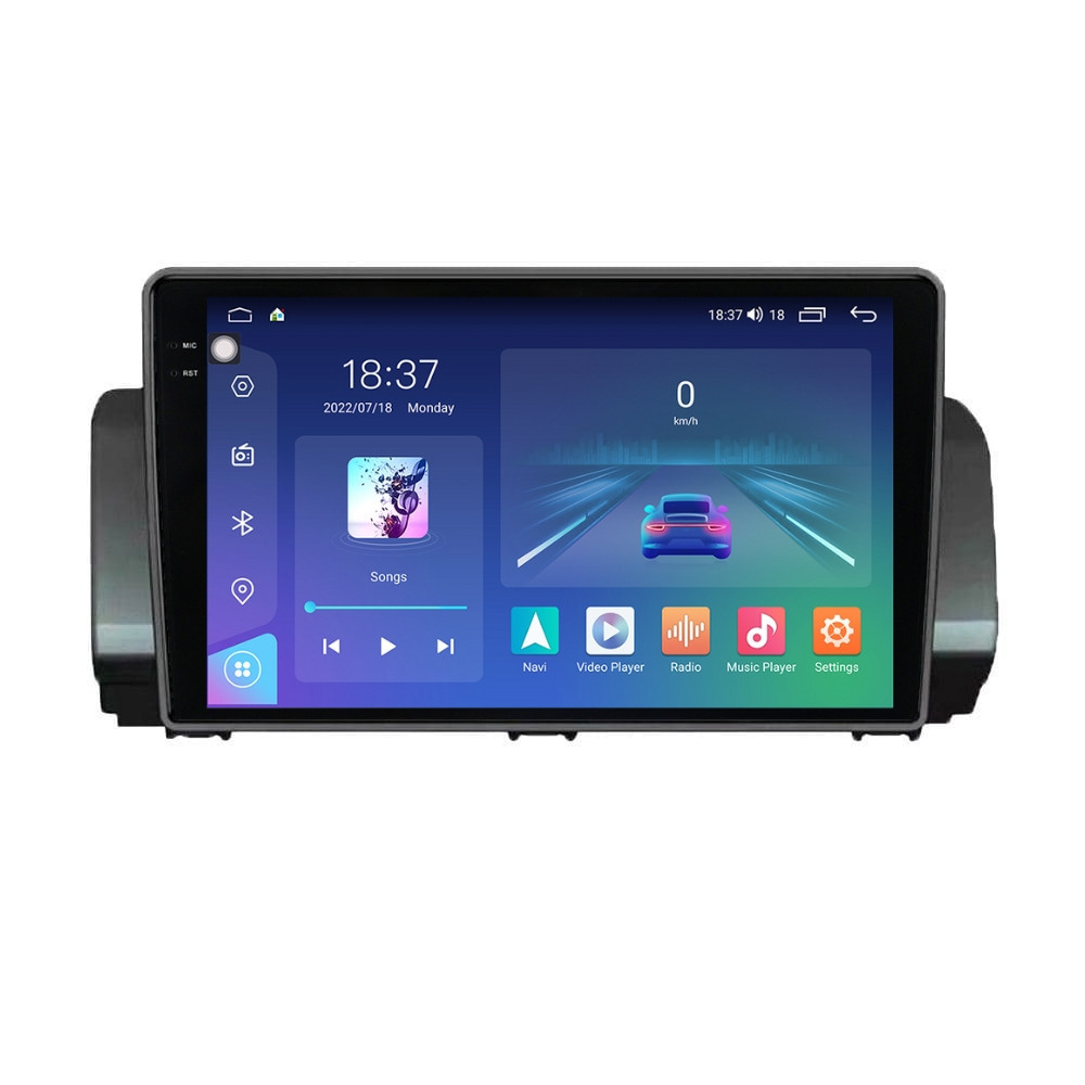 Navigatie dedicata cu Android Dacia Sandero III dupa 2021, 4GB RAM, Radio GPS Dual Zone, Display 2K QLED 9.5" Touchscreen, Internet Wi-Fi si slot SIM 4G, Bluetooth, MirrorLink, USB