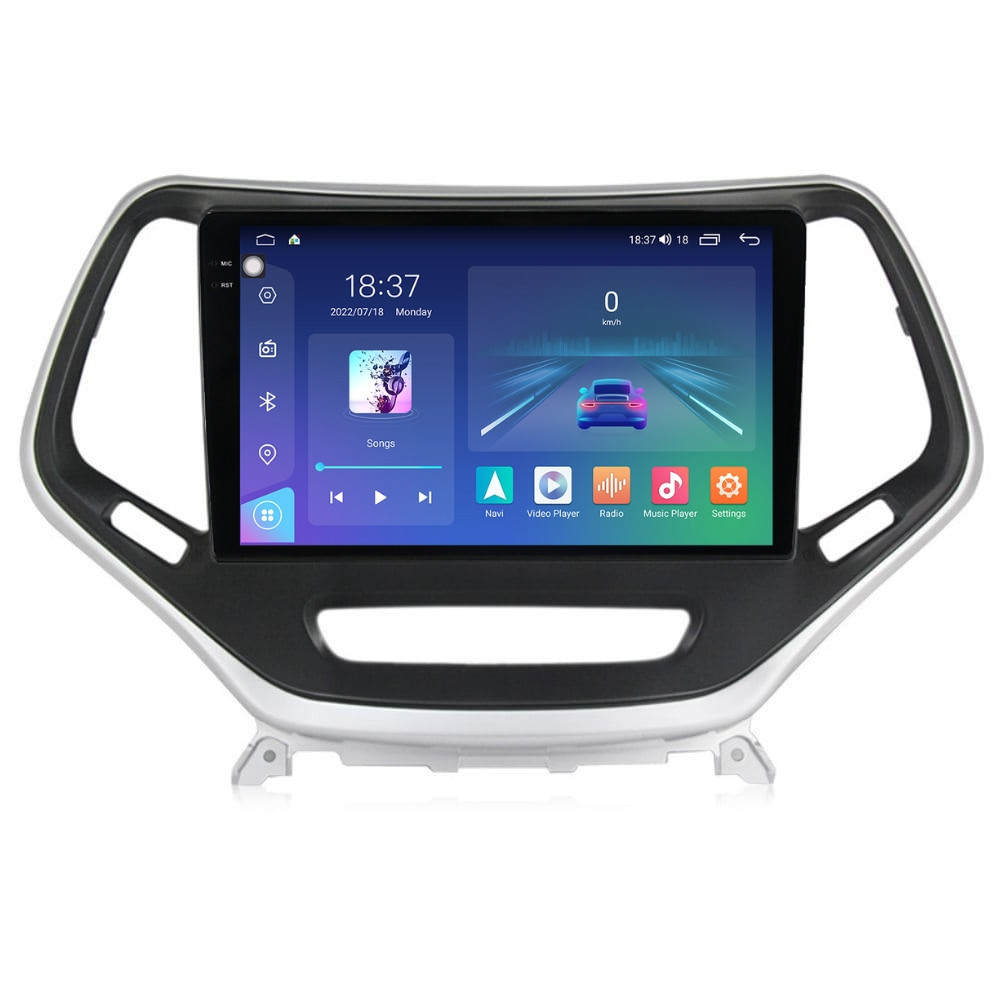 Navigatie dedicata cu Android Jeep Cherokee V 2014 - 2019, 4GB RAM, Radio GPS Dual Zone, Display 2K QLED 10.36" Touchscreen, Internet Wi-Fi si slot SIM 4G, Bluetooth, MirrorLink, USB