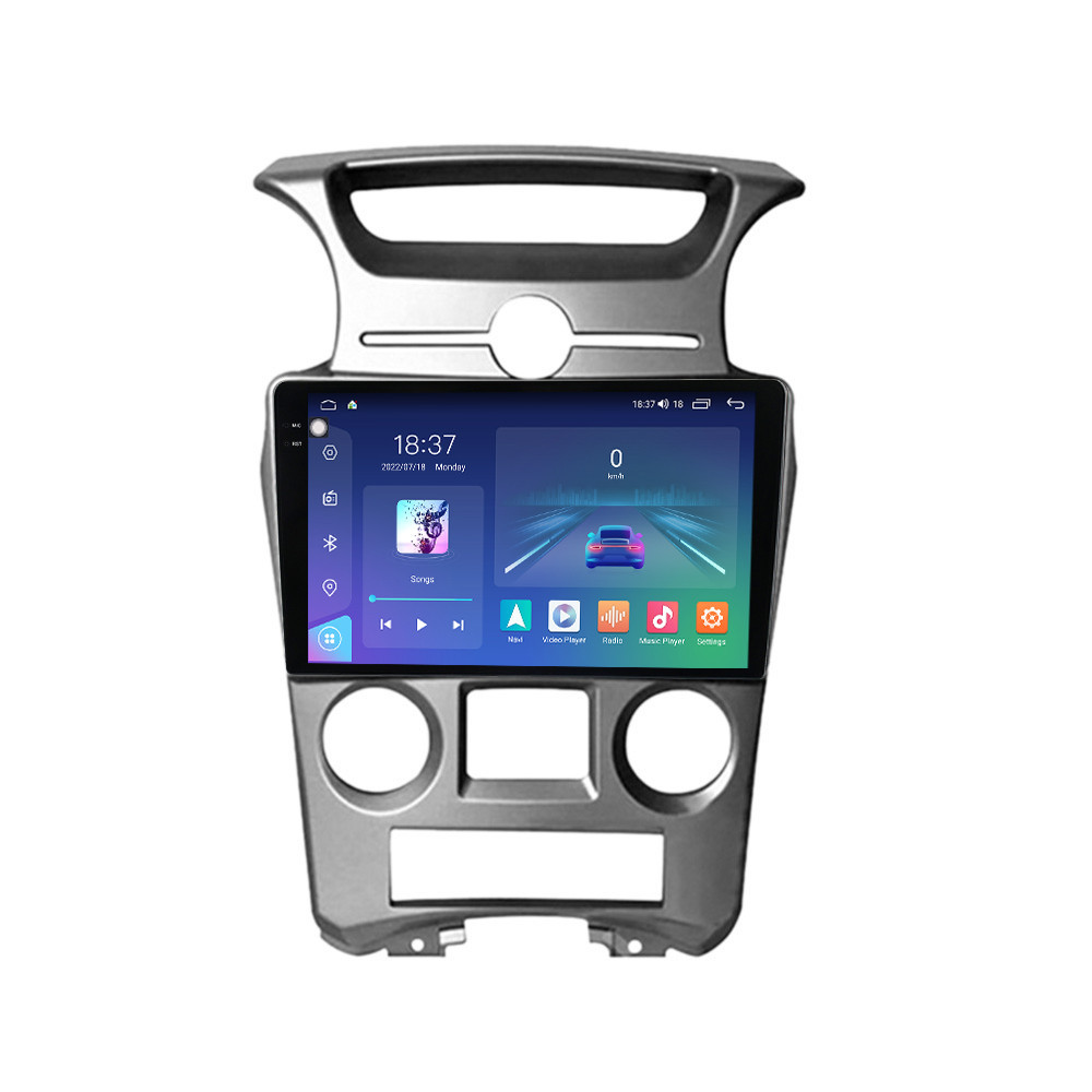 Navigatie dedicata cu Android KIA Carens III 2006 - 2013, clima automata, 4GB RAM, Radio GPS Dual Zone, Display 2K QLED 9.5" Touchscreen, Internet Wi-Fi si slot SIM 4G, Bluetooth, MirrorLink, USB
