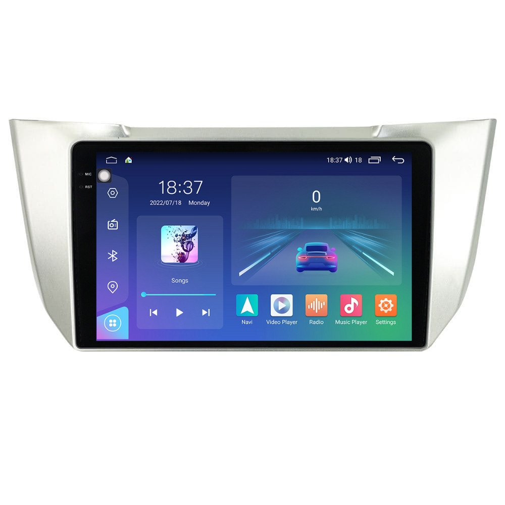 Navigatie dedicata cu Android Lexus RX 2003 - 2009, 4GB RAM, Radio GPS Dual Zone, Display 2K QLED 9.5" Touchscreen, Internet Wi-Fi si slot SIM 4G, Bluetooth, MirrorLink, USB
