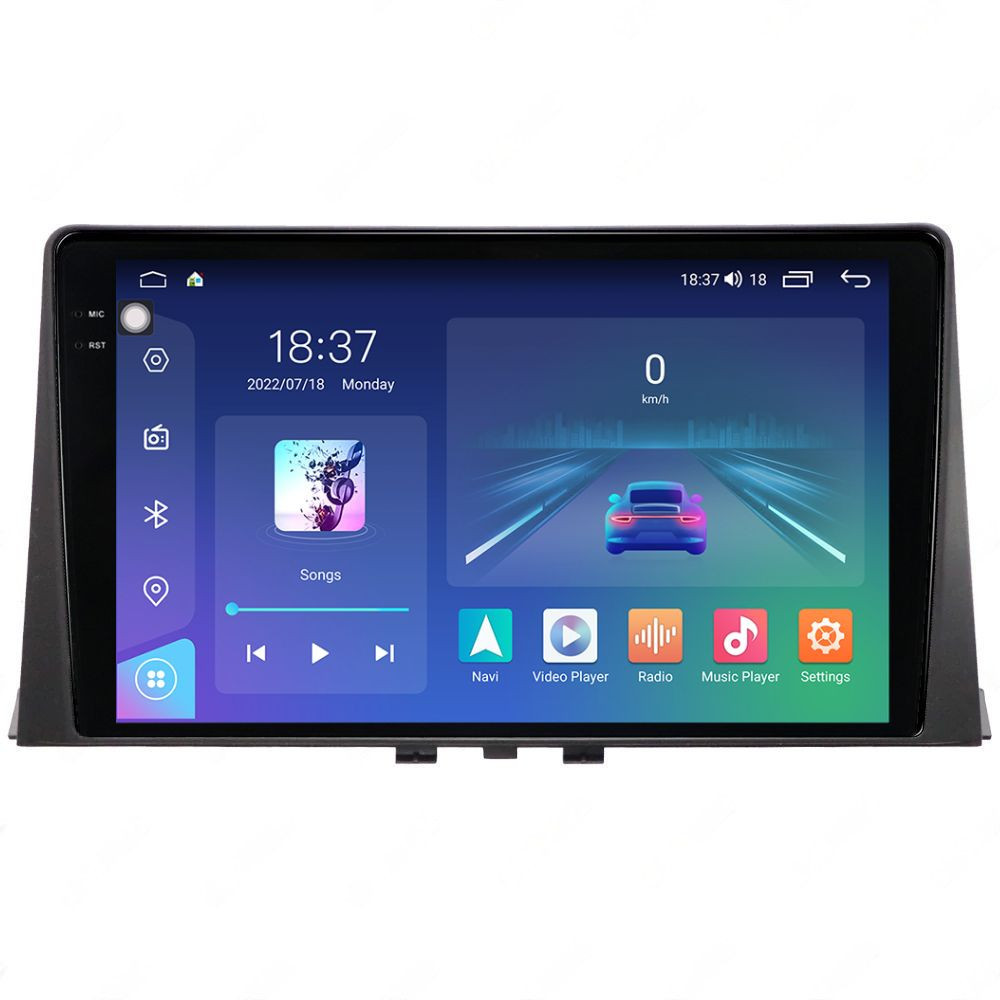 Navigatie dedicata cu Android Peugeot Partner dupa 2018, 4GB RAM, Radio GPS Dual Zone, Display 2K QLED 10.36" Touchscreen, Internet Wi-Fi si slot SIM 4G, Bluetooth, MirrorLink, USB