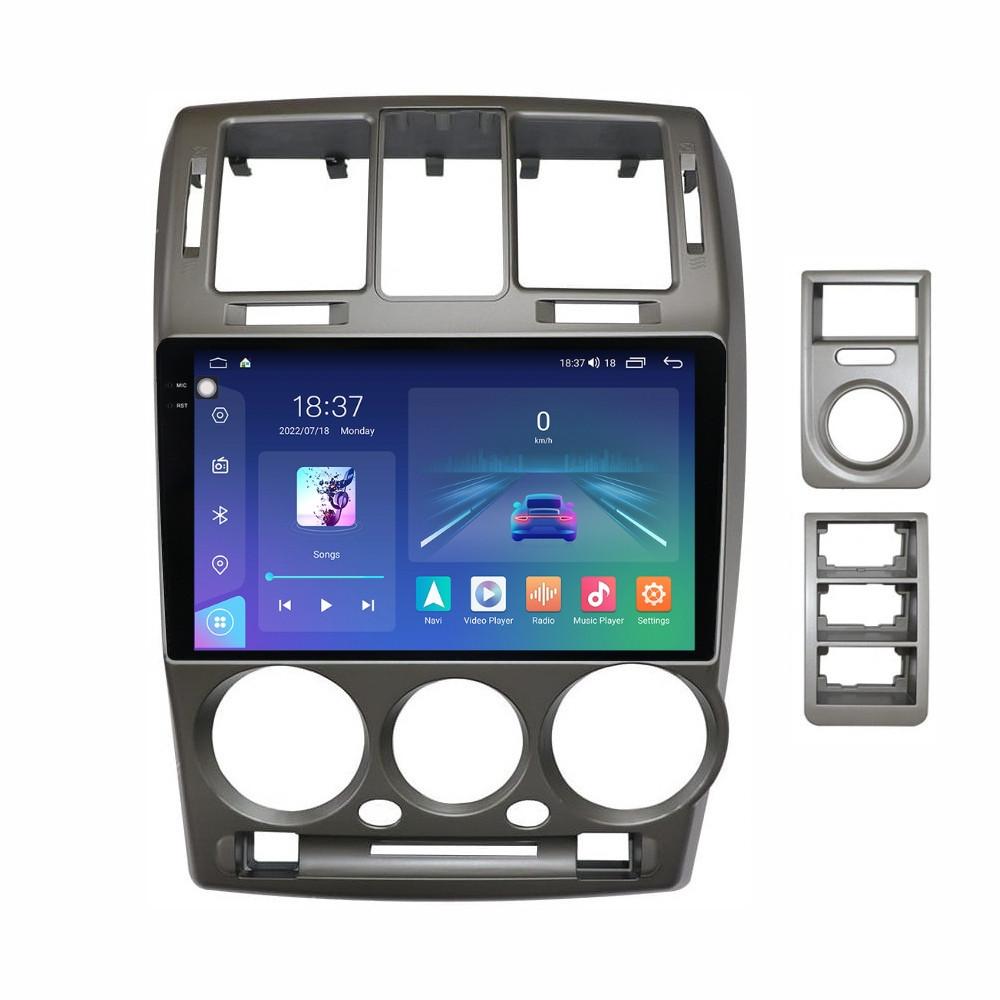 Navigatie dedicata cu Android Hyundai Getz 2001 - 2011, 4GB RAM, Radio GPS Dual Zone, Display 2K QLED 9.5" Touchscreen, Internet Wi-Fi si slot SIM 4G, Bluetooth, MirrorLink, USB