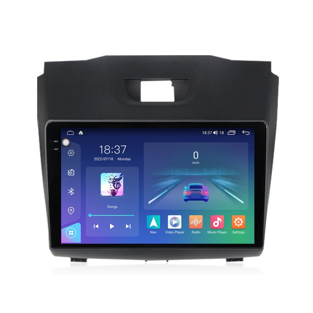 Navigatie dedicata cu Android Isuzu D-Max II 2012 - 2020, 4GB RAM, Radio GPS Dual Zone, Display 2K QLED 9.5" Touchscreen, Internet Wi-Fi si slot SIM 4G, Bluetooth, MirrorLink, USB