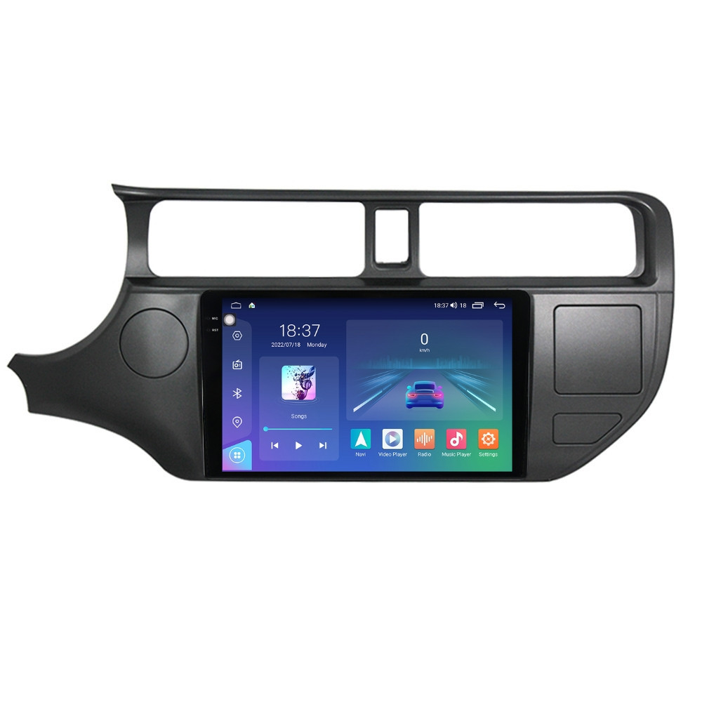 Navigatie dedicata cu Android Kia Rio III 2011 - 2014, 4GB RAM, Radio GPS Dual Zone, Display 2K QLED 9.5" Touchscreen, Internet Wi-Fi si slot SIM 4G, Bluetooth, MirrorLink, USB