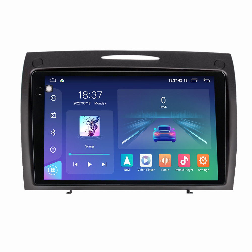 Navigatie dedicata cu Android Mercedes SLK R171 2004 - 2011, 4GB RAM, Radio GPS Dual Zone, Display 2K QLED 9.5" Touchscreen, Internet Wi-Fi si slot SIM 4G, Bluetooth, MirrorLink, USB