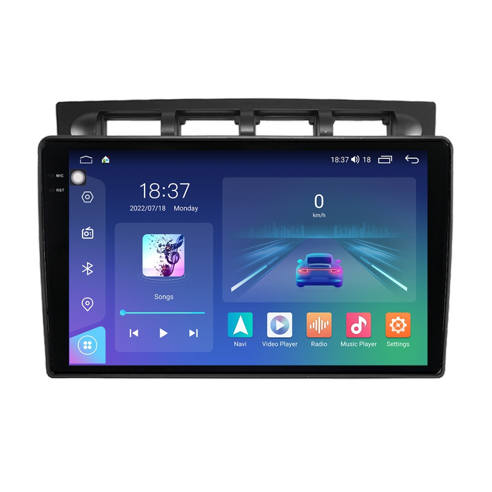 Navigatie dedicata cu Android Kia Picanto I 2004 - 2007, 4GB RAM, Radio GPS Dual Zone, Display 2K QLED 9.5" Touchscreen, Internet Wi-Fi si slot SIM 4G, Bluetooth, MirrorLink, USB