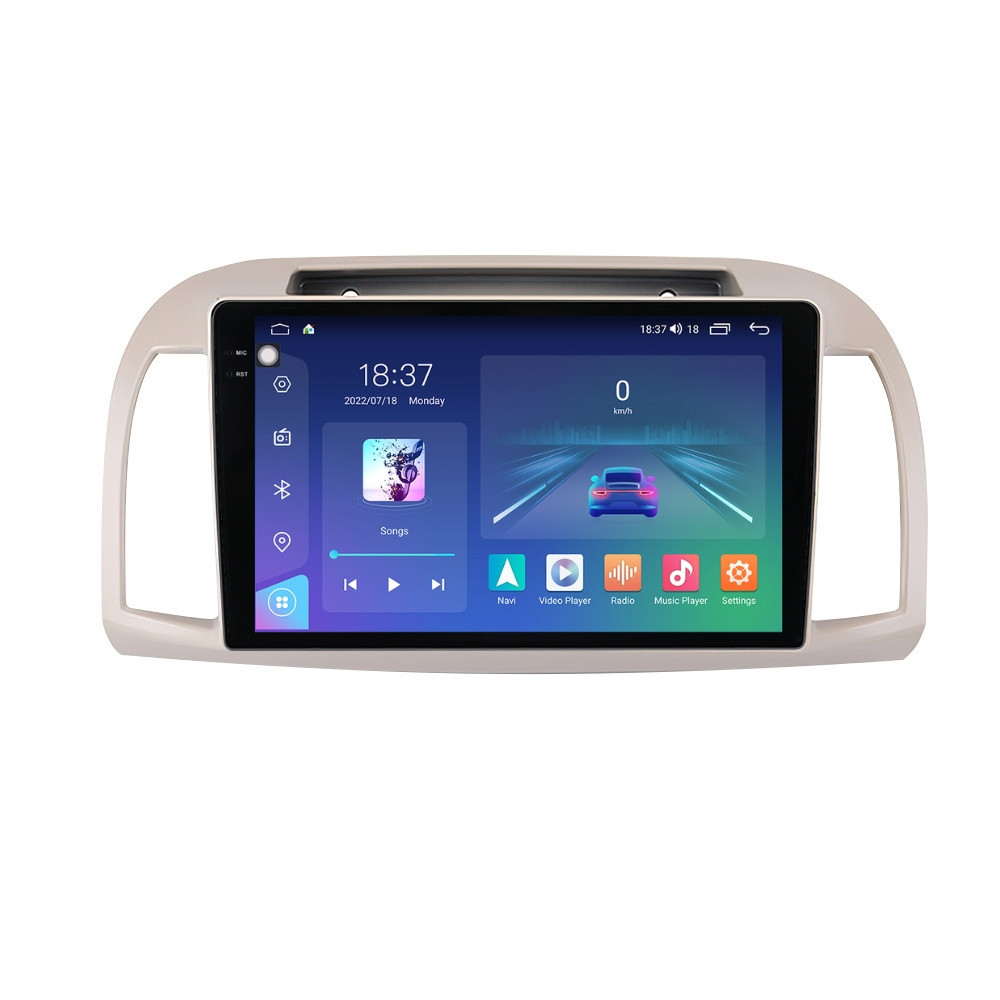 Navigatie dedicata cu Android Nissan Micra III 2003 - 2010, 4GB RAM, Radio GPS Dual Zone, Display 2K QLED 9.5" Touchscreen, Internet Wi-Fi si slot SIM 4G, Bluetooth, MirrorLink, USB