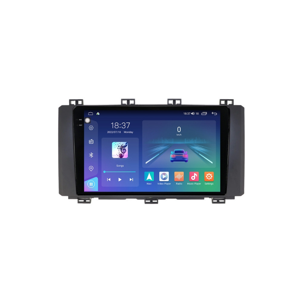 Navigatie dedicata cu Android Seat Ateca dupa 2016, 4GB RAM, Radio GPS Dual Zone, Display 2K QLED 9.5" Touchscreen, Internet Wi-Fi si slot SIM 4G, Bluetooth, MirrorLink, USB