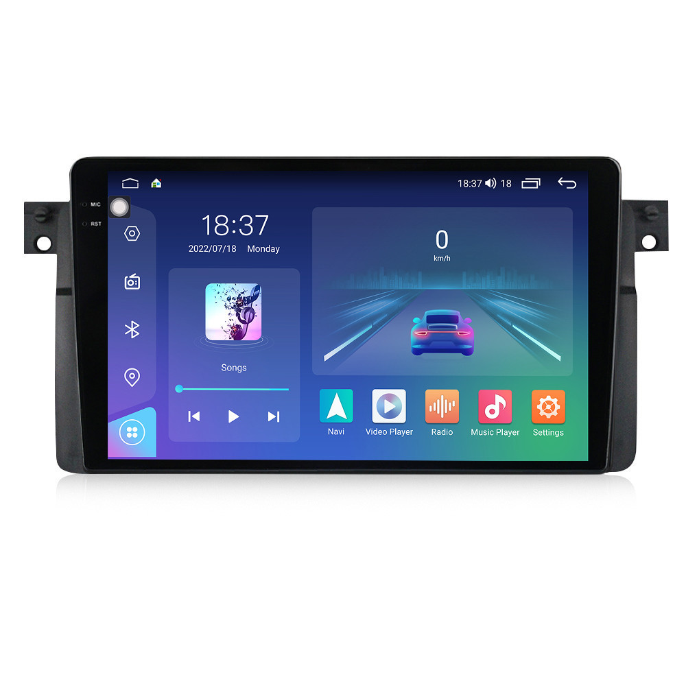 Navigatie dedicata cu Android BMW Seria 3 (E46) 1997 - 2005, 8GB RAM, Radio GPS Dual Zone, Display 2K QLED 9.5" Touchscreen, Internet Wi-Fi si slot SIM 4G, Bluetooth, MirrorLink, USB