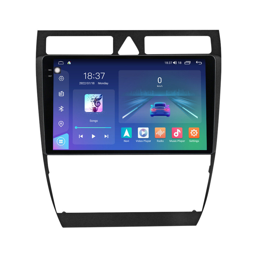 Navigatie dedicata cu Android Audi A6 (C5) 1997 - 2005, 8GB RAM, Radio GPS Dual Zone, Display 2K QLED 9.5" Touchscreen, Internet Wi-Fi si slot SIM 4G, Bluetooth, MirrorLink, USB