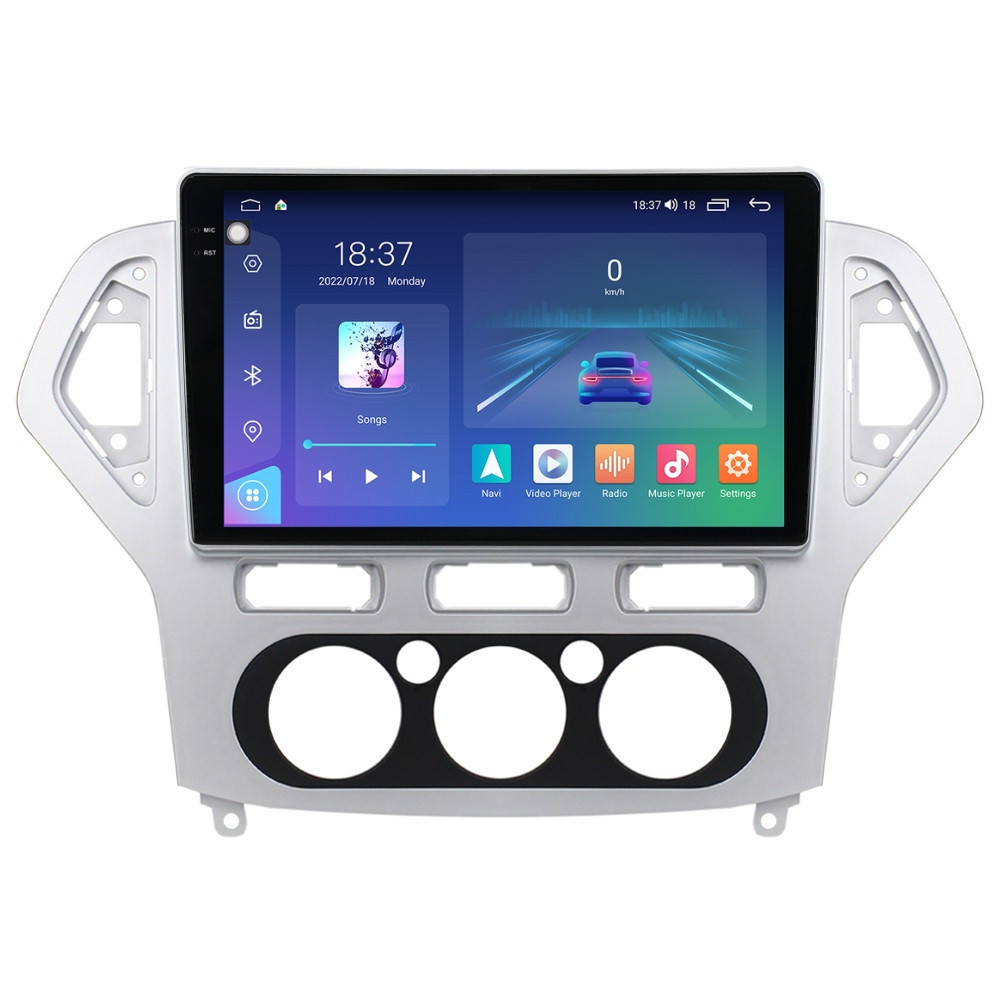 Navigatie dedicata cu Android Ford Mondeo IV 2007 - 2011, clima manuala, 8GB RAM, Radio GPS Dual Zone, Display 2K QLED 10.36" Touchscreen, Internet Wi-Fi si slot SIM 4G, Bluetooth, MirrorLink, USB