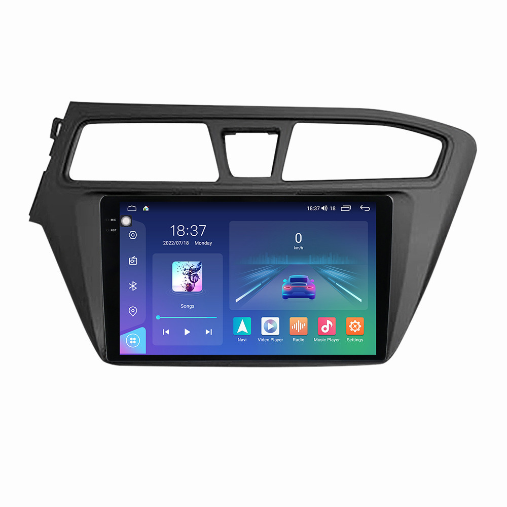 Navigatie dedicata cu Android Hyundai i20 2014 - 2018, 8GB RAM, Radio GPS Dual Zone, Display 2K QLED 9.5" Touchscreen, Internet Wi-Fi si slot SIM 4G, Bluetooth, MirrorLink, USB