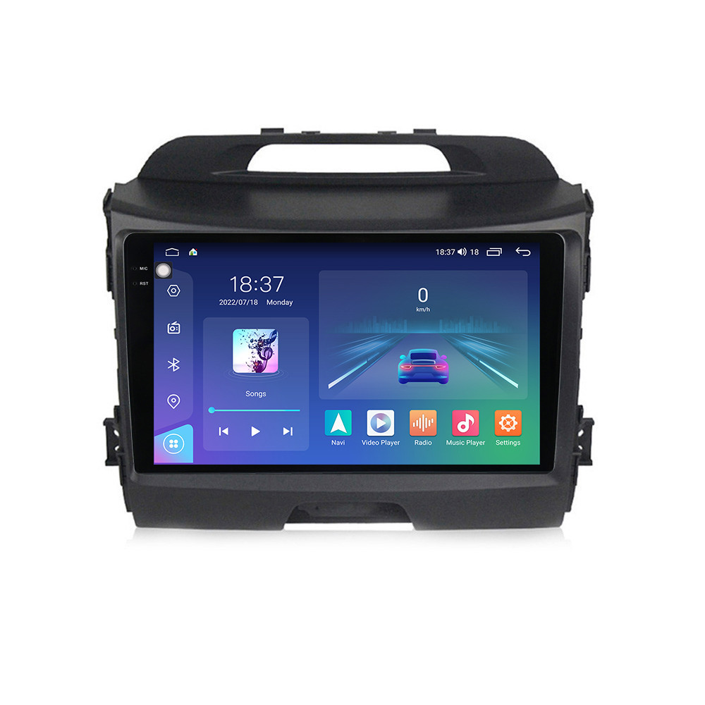 Navigatie dedicata cu Android KIA Sportage 2010 - 2016, 8GB RAM, Radio GPS Dual Zone, Display 2K QLED 9.5" Touchscreen, Internet Wi-Fi si slot SIM 4G, Bluetooth, MirrorLink, USB