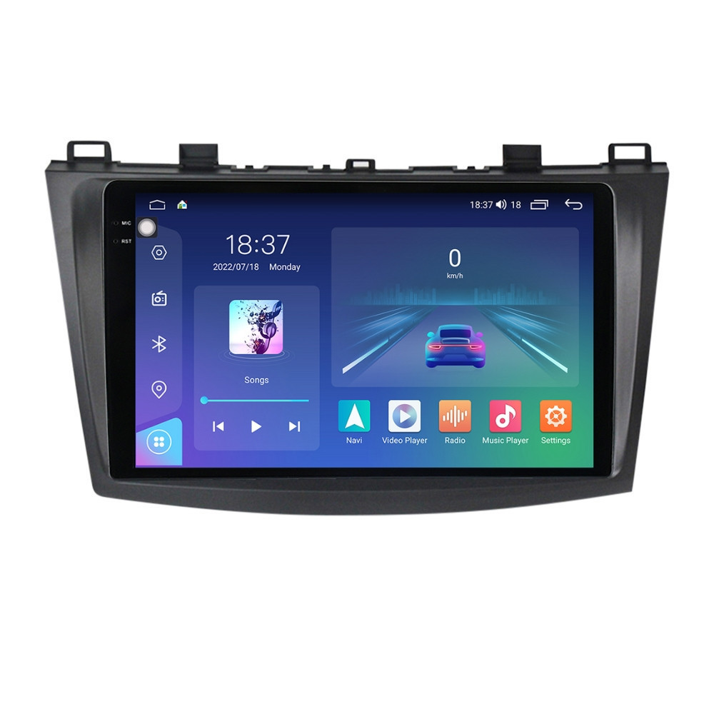 Navigatie dedicata cu Android Mazda 3 2009 - 2013, 8GB RAM, Radio GPS Dual Zone, Display 2K QLED 9.5" Touchscreen, Internet Wi-Fi si slot SIM 4G, Bluetooth, MirrorLink, USB