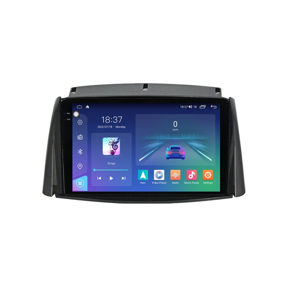 Navigatie dedicata cu Android Renault Koleos 2008 - 2016, 8GB RAM, Radio GPS Dual Zone, Display 2K QLED 9.5" Touchscreen, Internet Wi-Fi si slot SIM 4G, Bluetooth, MirrorLink, USB