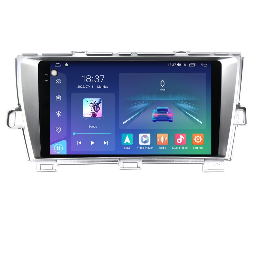 Navigatie dedicata cu Android Toyota Prius 2009 - 2015, 8GB RAM, Radio GPS Dual Zone, Display 2K QLED 9.5" Touchscreen, Internet Wi-Fi si slot SIM 4G, Bluetooth, MirrorLink, USB