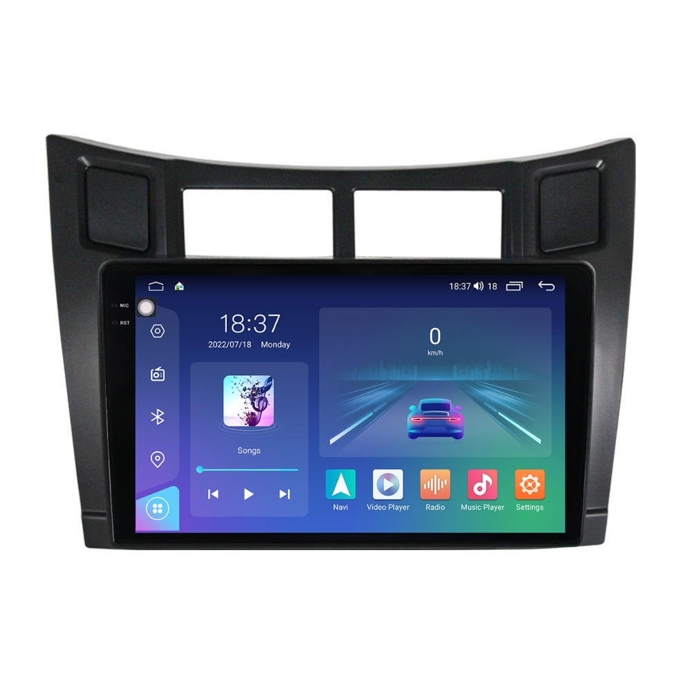 Navigatie dedicata cu Android Toyota Yaris 2006 - 2011, 8GB RAM, Radio GPS Dual Zone, Display 2K QLED 9.5" Touchscreen, Internet Wi-Fi si slot SIM 4G, Bluetooth, MirrorLink, USB