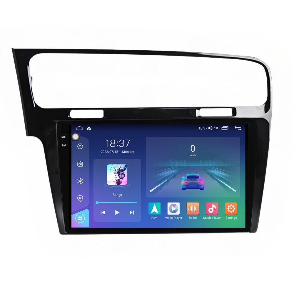 Navigatie dedicata cu Android VW Golf VII 2012 - 2019, negru, 8GB RAM, Radio GPS Dual Zone, Display 2K QLED 10.36" Touchscreen, Internet Wi-Fi si slot SIM 4G, Bluetooth, MirrorLink, USB