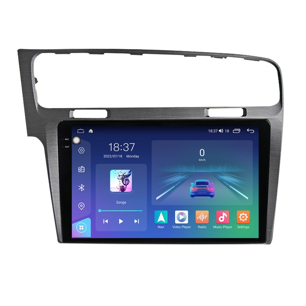 Navigatie dedicata cu Android VW Golf VII 2012 - 2019, argintiu, 8GB RAM, Radio GPS Dual Zone, Display 2K QLED 10.36" Touchscreen, Internet Wi-Fi si slot SIM 4G, Bluetooth, MirrorLink, USB