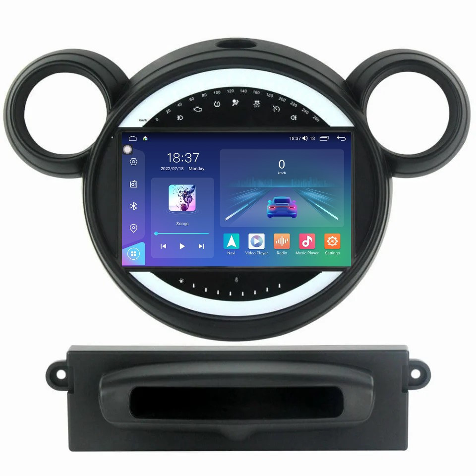 Navigatie dedicata cu Android Mini Countryman / Paceman (R60, R61) 2010 - 2017, 8GB RAM, Radio GPS Dual Zone, Display 2K QLED 9.5" Touchscreen, Internet Wi-Fi si slot SIM 4G, Bluetooth, MirrorLink, USB
