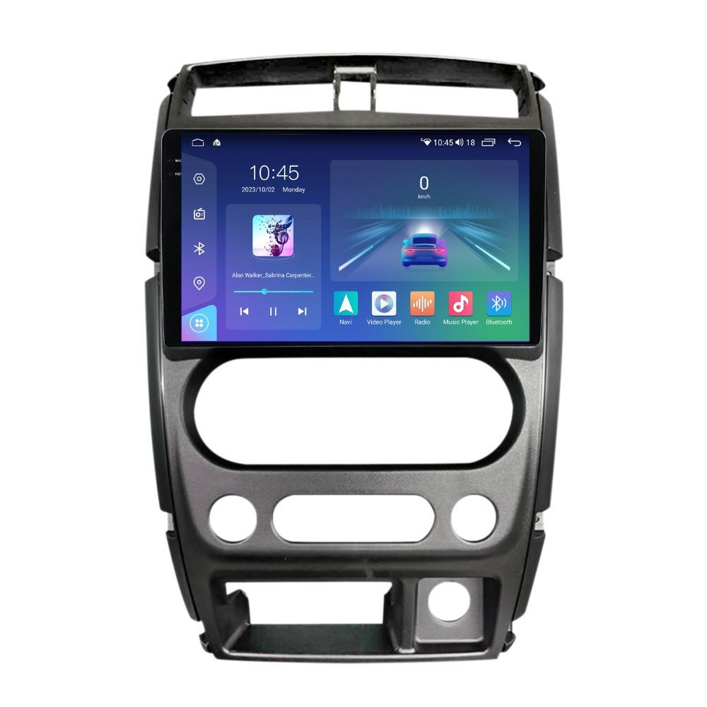 Navigatie dedicata cu Android Suzuki Jimny 2005 - 2018, 8GB RAM, Radio GPS Dual Zone, Display 2K QLED 9.5" Touchscreen, Internet Wi-Fi si slot SIM 4G, Bluetooth, MirrorLink, USB