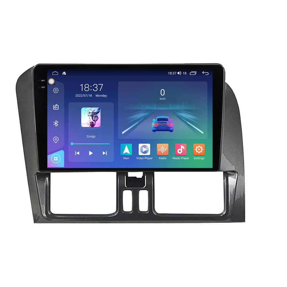 Navigatie dedicata cu Android Volvo XC60 I 2008 - 2013, 8GB RAM, Radio GPS Dual Zone, Display 2K QLED 9.5" Touchscreen, Internet Wi-Fi si slot SIM 4G, Bluetooth, MirrorLink, USB