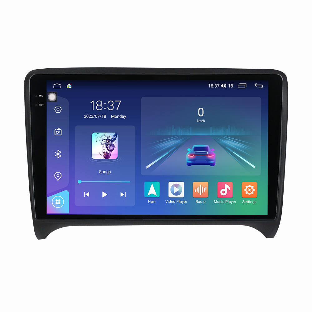 Navigatie dedicata cu Android Audi TT 2006 - 2015, 8GB RAM, Radio GPS Dual Zone, Display 2K QLED 9.5" Touchscreen, Internet Wi-Fi si slot SIM 4G, Bluetooth, MirrorLink, USB