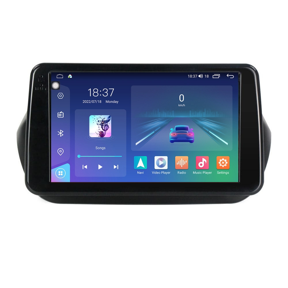 Navigatie dedicata cu Android Fiat Fiorino 2007 - 2021, 8GB RAM, Radio GPS Dual Zone, Display 2K QLED 9.5" Touchscreen, Internet Wi-Fi si slot SIM 4G, Bluetooth, MirrorLink, USB