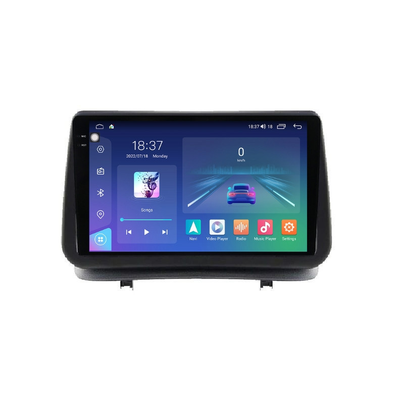 Navigatie dedicata cu Android Renault Clio III 2005 - 2012, 8GB RAM, Radio GPS Dual Zone, Display 2K QLED 9.5" Touchscreen, Internet Wi-Fi si slot SIM 4G, Bluetooth, MirrorLink, USB