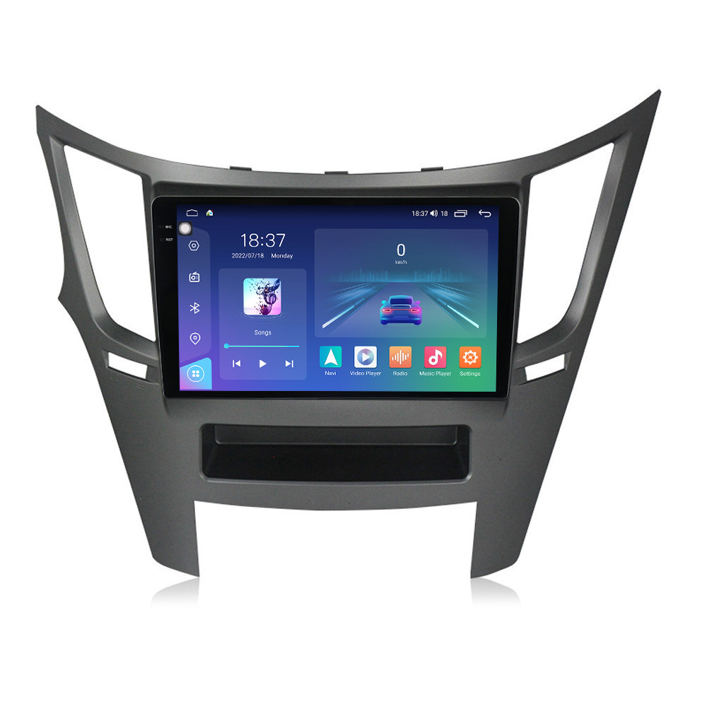 Navigatie dedicata cu Android Subaru Outback / Legacy 2009 - 2014, 8GB RAM, Radio GPS Dual Zone, Display 2K QLED 9.5" Touchscreen, Internet Wi-Fi si slot SIM 4G, Bluetooth, MirrorLink, USB