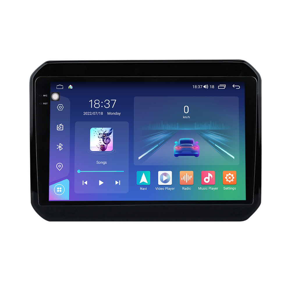 Navigatie dedicata cu Android Suzuki Ignis III dupa 2016, 8GB RAM, Radio GPS Dual Zone, Display 2K QLED 9.5" Touchscreen, Internet Wi-Fi si slot SIM 4G, Bluetooth, MirrorLink, USB