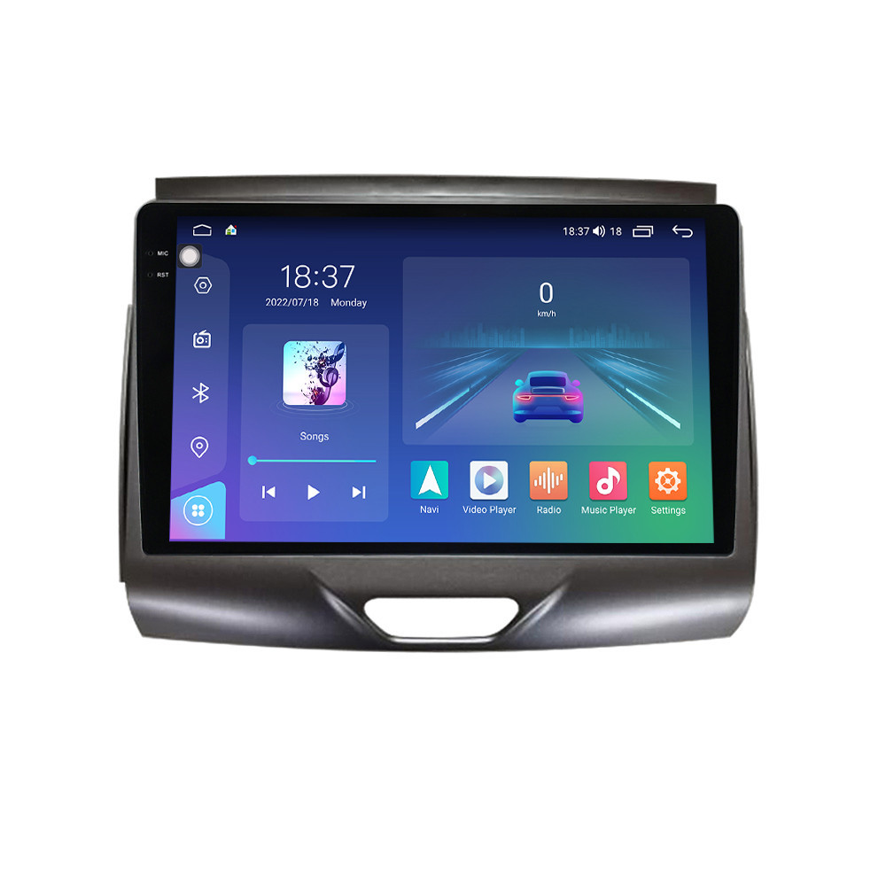 Navigatie dedicata cu Android Ford Ranger dupa 2015 cu navigatie originala, 8GB RAM, Radio GPS Dual Zone, Display 2K QLED 9.5" Touchscreen, Internet Wi-Fi si slot SIM 4G, Bluetooth, MirrorLink, USB