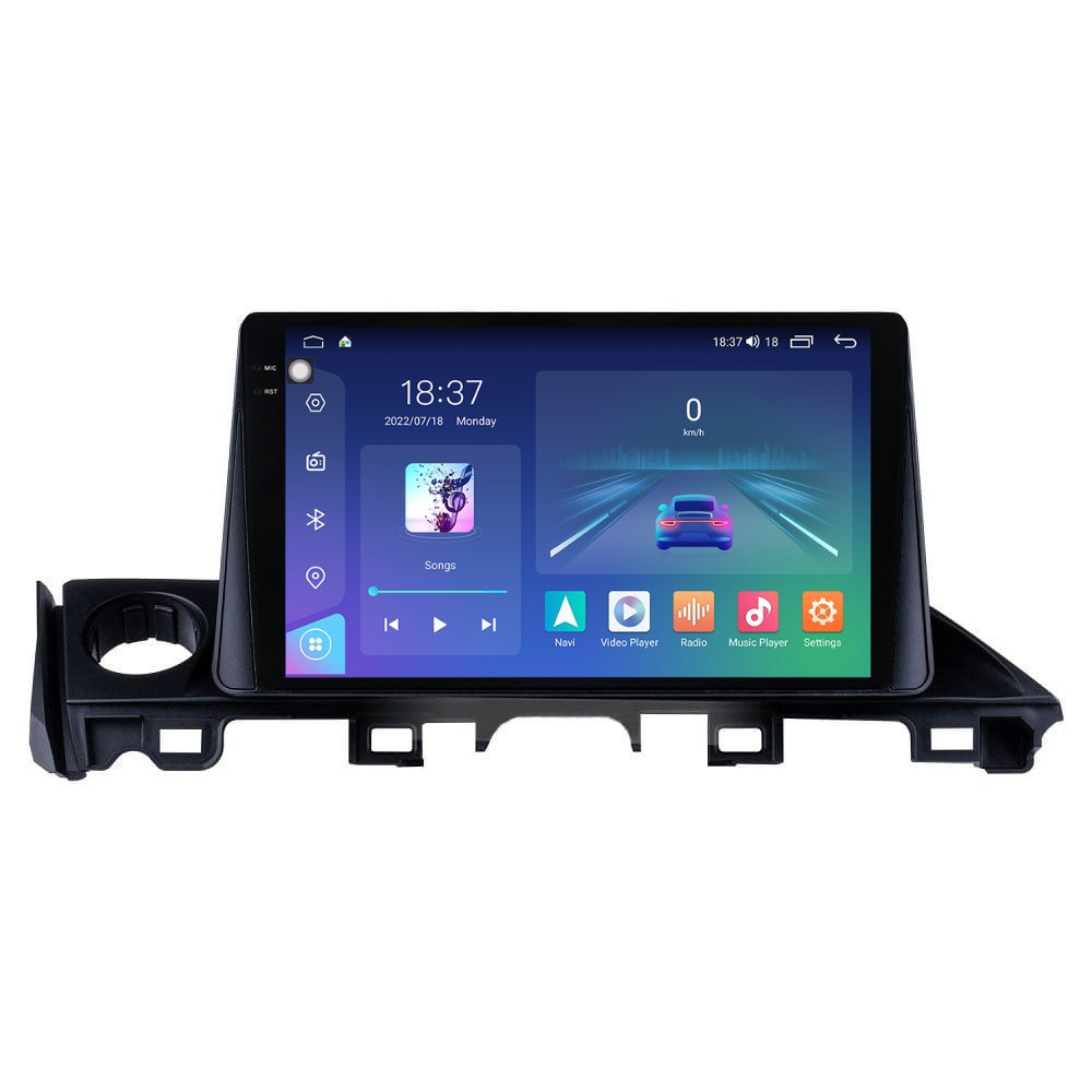 Navigatie dedicata cu Android Mazda 6 2015 - 2018, 8GB RAM, Radio GPS Dual Zone, Display 2K QLED 9.5" Touchscreen, Internet Wi-Fi si slot SIM 4G, Bluetooth, MirrorLink, USB