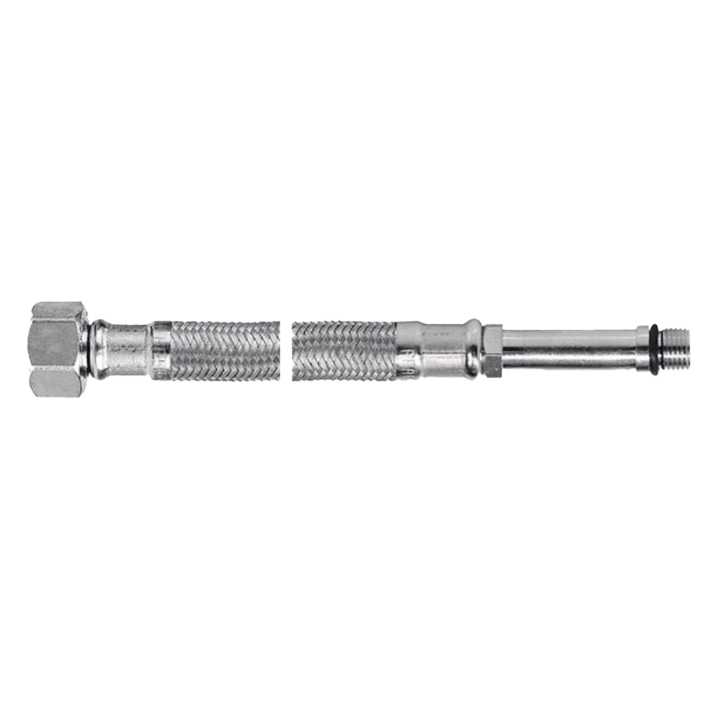 Racord flexibil cap lung Ferro WBS14, inox, 3/8 inch, M10 x 1 inch, 50 cm