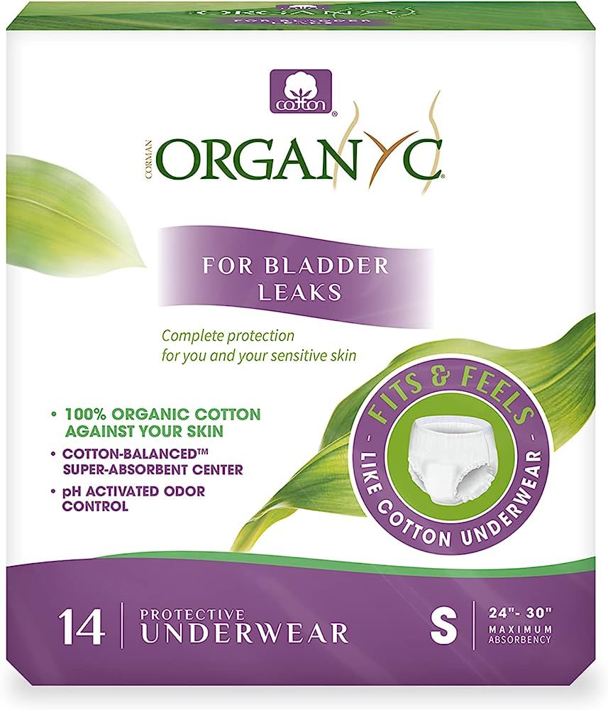 Lenjerie intima de protectie pentru incontinenta urinara, 14 buc. marimea S, Organyc