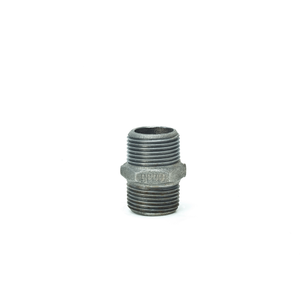 Niplu redus Gebo, fonta, negru, 1 1/2x1 1/4
