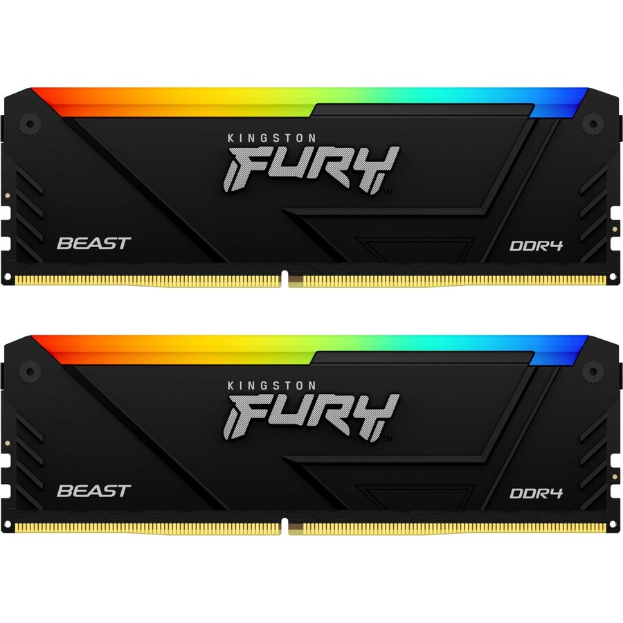 Memorie Fury Beast RGB 32GB (2x16GB) DDR4 3200MHz Dual Channel Kit