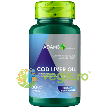Ulei din Ficat de Cod (Cod Liver Oil) 1000mg 30cps