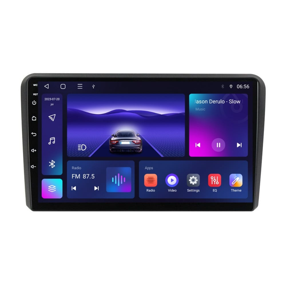 Navigatie dedicata cu Android Audi A3 (8P1) 2003 - 2013, 4GB RAM, Radio GPS Dual Zone, Display HD IPS 9" Touchscreen, Internet Wi-Fi, Bluetooth, MirrorLink, USB