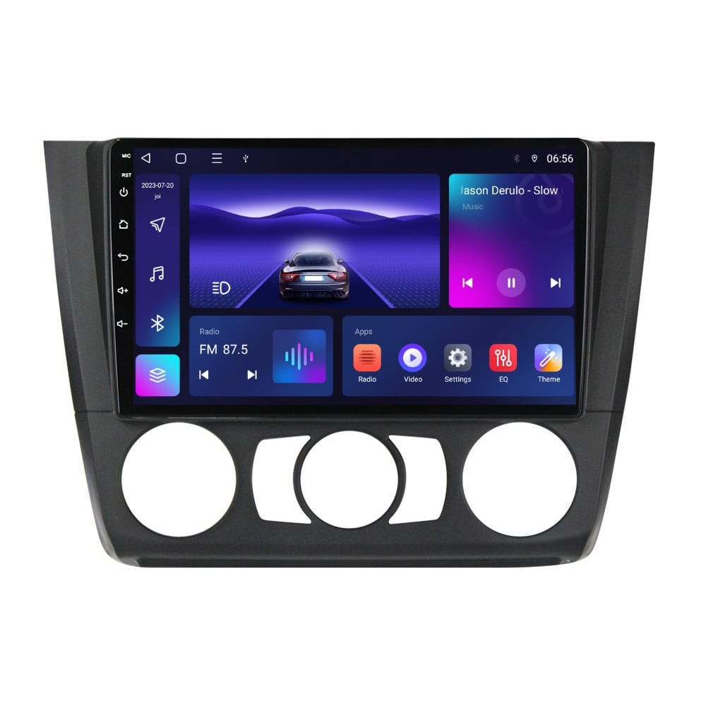 Navigatie dedicata cu Android BMW Seria 1 (E81 / E87) 2007 - 2013, clima manuala, 4GB RAM, Radio GPS Dual Zone, Display HD IPS 9" Touchscreen, Internet Wi-Fi, Bluetooth, MirrorLink, USB