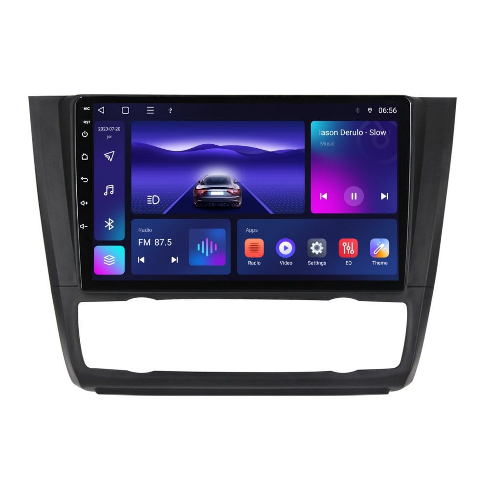 Navigatie dedicata cu Android BMW Seria 1 (E81 / E87) 2007 - 2013, clima automata, 4GB RAM, Radio GPS Dual Zone, Display HD IPS 9" Touchscreen, Internet Wi-Fi, Bluetooth, MirrorLink, USB